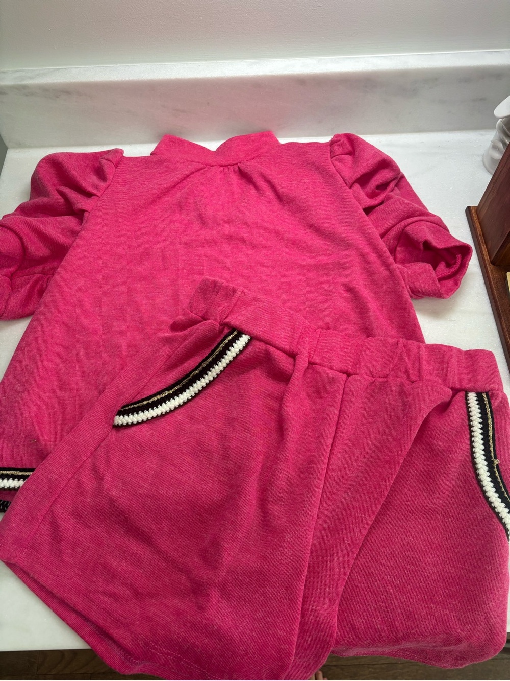 Ces Femme Hot Pink Knit Sweat Shorts